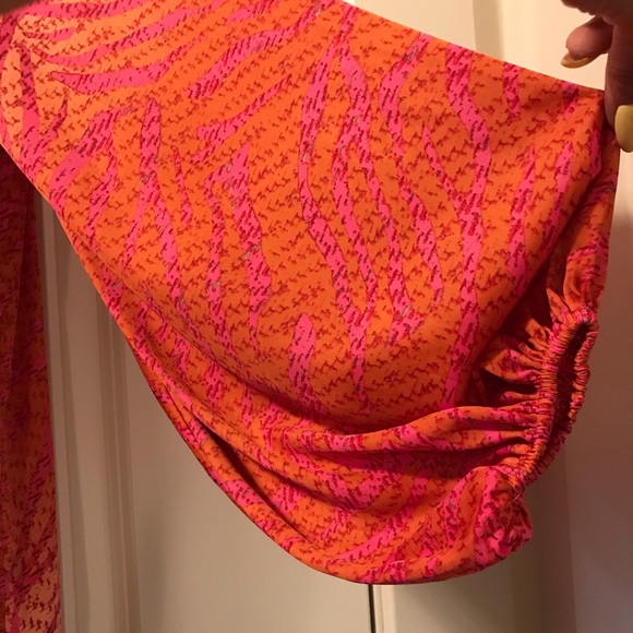 Tiger Stripe Tunic Top Oversize Fit Size 4 - Picture 6 of 6